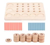 Wooden Number Matching | Interactive Wooden Development Games | Kindergarten Learning Toys - For Boys Kindergarten Home Playroom Travel Indoor