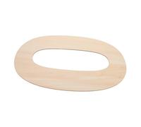 Wooden Number Plaque Zero Cutout Basswood Hand Carved