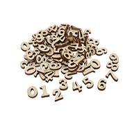 Wooden Numbers, 100Pcs Mixed 0-9 Small 15mm Craft Blocks for DIY Decoration, Educational Learning Tools and Creative Art Projects for Kids, Teachers and Home Decor Enthusiasts