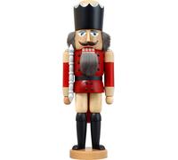 Wooden Nutcracker King Red Christmas HxWxD = 39x13x10cm NEW Seiffen