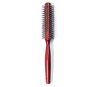 Wooden Nylon Curly Hair Comb V-shaped Teeth Round for Fluffy Bob Head Styling Rounded Tips One to End No Hurt Scalp