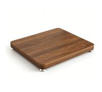 Wooden o Speaker Isolat Platform, Anti-Vibrat Desktop nd for HiFi, Amplifier & Subwoofer Base, 25x30cm Riser for Studio Monitor & Turntable (Brown)