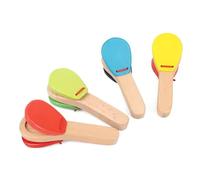 Wooden Orff Clapper for Children with Smooth Surfaces Solid Wood Safe Play Toy for Rhythm Learning and Early Education Kids Castanets Rhythm Toy