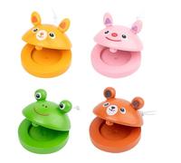 Wooden Orff Clapper for Children with Smooth Surfaces Solid Wood Safe Play Toy for Rhythm Learning and Early Education Kids Castanets Rhythm Toy