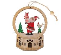 Wooden Ornaments for Christmas Tree | Lighted Holiday Decor - Decorative Christmas Ornament,for Front Door Office Wreath Staircase Window Sill Mantel Wall Living Room Study Bedroom Nightstand