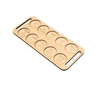 Wooden Outdoor Exploration Board Educational Activity Toy Fun Nature Scavenger Game for Kids Camping Hiking 10.24x4.33x0.24in