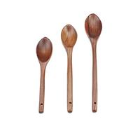Wooden Oval Spoon Cooking Ladle Scoop Soup Rice Serving Spoon Ladle Wooden Mixing Spoon Tableware Wooden Utensil (Size 3: 35cm)