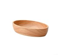 Wooden Oval Tray for Serving Dinner Plates and Bowls, for Snacks, Dried Fruits, and Decorative Storage on Kitchen or Coffee Table (20x12x 4.5cm)