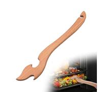 Wooden Oven Grill Extractor - Anti-Scald Push-Pull Tool For, Toaster and Air Fryers | Rack Pusher with Long Handle to Prevent Burns | Sic Tool