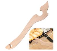 Wooden Oven Rack Puller, Oven Rack Push Pull Tool, Ov-en Puller Pusher Tool, NlsqUK Heat Resistant Kitchen Ov-en Pull Stick, Curved Handle, for Toaster Air Fryer and Kitchen Small Appliances