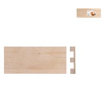 Wooden Pallet Cutting Board, 40X15 Cm Brown H&H