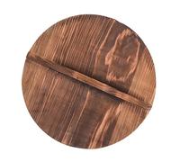 Wooden Pan Lid Pot Cover Round Anti Scalding Lightweight Skillet Cover Wooden Drop Lid for Kitchen Household Kitchen Supplies, 24CM
