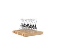 Wooden Pants Hangers, 10-Pack, 25 cm, Natural