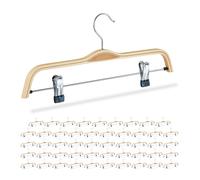 Wooden pants holders Clothing Hanger Set PVC Coating 360° Rotation PVC Coated