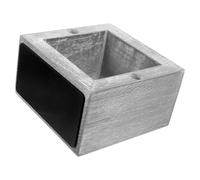 Wooden Paper Cup Holder Stand for Coffee Bar Counter Organizer | Chalkboard Label Surface, Fits Varied Cup Sizes, Rustic Charm, for Kitchens, Banquets and Events