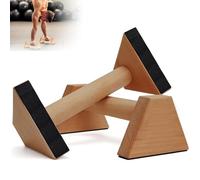 Wooden Parallettes Bars, stand handstand bar, push-up handle with anti-slip pad, suitable for floor exercise, home fitness equipment, strength training equipment