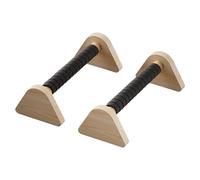 Wooden Parallettes Push Up Strength Training Equipment 1 Pair Pushup Hand Grip Bars Trainer Tools for Non-Skid Core Reinforcement for Boards Balancing Handstands in Fitness