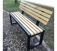 Wooden Park Bench for 2-3 Seaters, Weatherproof Outdoor Garden Furniture, Solid Wood & Metal, 100/120/150 cm Length, Durable and Stylish Bench Seat for Gardens, Patios, and Parks