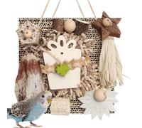 Wooden Parrot Bird Toys - Interactive Pet Accessories for Climbing and Playing | Safe Enrichment Toy for Parakeets Cockatiels Chickens, Ideal for Indoor Cages, Balconies, Yards and Outdoor Spaces