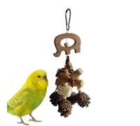 Wooden Parrot Chew Toys - 10x28cm Aviary Play Accessories, Tropical Blocks, Pet Bird Entertainment Cockatoos Parakeets Macaws | Budgies for Conures Finch Companion Cage Fun Safe Durable Enrichment