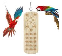 Wooden Parrot Toy - Chew Cork Toy, Bird Bite Trainer | Cork Treat Game for Small and Medium Birds Interactive Intelligence Activity Emotional Area Toy