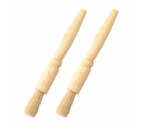 Wooden Pastry Brush - Basting Cooking Brush - Ideal for Applying Oils, Glazes, Milk and Egg Yolk- 2cm x 2cm x 19cm