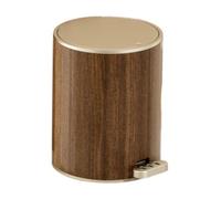 Wooden Pedal Trash Can for Living Room, Home, Laundry - 9L Stylish Garbage Bin with Foot Pedal, Durable and Easy to Use, Perfect for Modern Decor