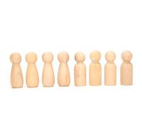 Wooden Peg Dolls, 30PCS Wooden Peg Doll Bodies Peg Dolls Wooden Dolls Unfinished People Shapes Painting Arts Crafts