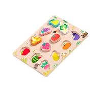 Wooden Peg Puzzles For Kids Vehicle Fruit Vegetables Animals Educational Block For Preschoolers Learning Toy Baby First Wooden Puzzle Set