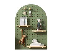 Wooden Pegboard Display Stand, Modular Wall Organizer for Events and Retail, DIY Merchandise Display Rack for Craft Shows and Fairs, 23.6 x 47 in