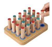 Wooden Pegboard for Hand Therapy and Occupational Therapy, 20 Easy-Grip Pegs Included, Training Tool for Hand Eye Coordination and Dexterity Improvement, Solid Wood Design