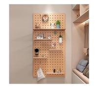 Wooden Pegboard Organizer Kit - Versatile Wall Organizer for Home, Office & Garage - Easy Mount Display Storage Solution - Perfect for Crafting & DIY Projects