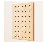 Wooden Pegboard Organizer Kit - Wall-Mounted Display Panel for DIY Garage & Craft Room - 40x60cm Tool Storage Solution, Versatile & Stylish Wood Color Design