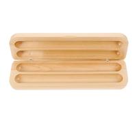 Wooden Pen Organizer Box for Ink Pens, Khaki Retro Presentation Case