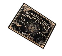 Wooden Pendulum Board, Black Divination Wood Board, 12" Black Dowsing Divination Altar Supplies, Engraved Board Ouija Board Massage Board, Alphabet Compass