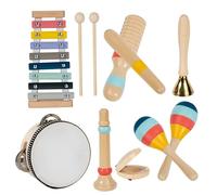 Wooden Percussion Instruments - Wooden Kids Musical Instruments | 8X Early Education Music Set, Multipurpose And Easy To Understand Percussion Tools, Toddler Early Learning