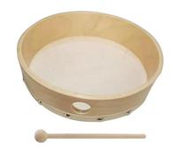 Wooden Percussion Musical Toy - Frame Drum Kit, Bundle Stick Included Rhythm Instrument | Kids Learning Playtime Sound Maker Early Education Homeschool Party Entertainment Gift Present Set