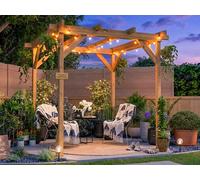 Dunster House Wooden Pergola Garden Plants Frame Utopia 2M X 2M (6' 6" X 6' 6")