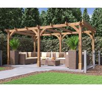 Wooden Pergola Kit 5x3m DIY Garden Frame Leviathan Dunster House