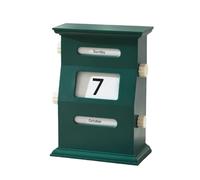 Wooden Perpetual Calendar - Desk Calendar 2025, Retro Calendar paper| Manual Knob Page Turner Perpetual Calendar, Date Display High Value Retro Calendar for Home, Desk, Office, Restaurant, Cafe