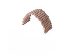Wooden Pet Hideout Bridge, Bendy Climbing Tunnel & Chew Ramp Hut For Guinea Pigs, Ferrets, Hedgehogs, Chinchillas & Small Rodents Beech S