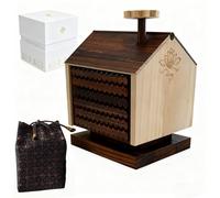 Wooden Pet Memorial Keepsake Urns,Crafted Pet Urns for Dog or Cat,Cremation Dogs Ashes,Cat Urn,Loss Sympathy Remembrance Gift,Velvet lining and Song Brocade Packaging & Velvet Lining (brown)