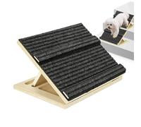 Wooden Pet Steps - Three-Layer Adjustable Climbing Ramp, Non-Slip Mat,