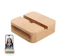 Wooden Phone Stand Amplifier, Sound Amplifier for Phone Holder | Desktop Cell Phone Stand with Loud Sound - Mobile Phone Holder, Speaker