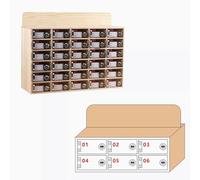 Wooden Phone Storage Box with Transparent Window - 6/9/12/15/20/25/30 Slots for Classroom nization - Secure & Neat Storage Solution for Mobile Devices