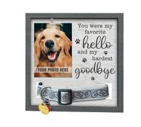 Wooden Photo Frame 26x26 Cm, 9 Inch Dog Cat Pet Memorial Gifts, Personalised Dog Gifts Pet Memorial Picture Dog Photo Frame Keepsake Remember Dog Gift
