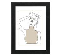 Wooden photo frame "Copenhagen", black, 40 x 50 cm