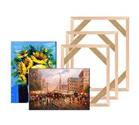 Wooden photo frame DIY Wooden Canvas Frame For Oil Painting Canvas Print Painting Frames Gallery Canvas Stretcher Bar Decoration For Home (Color : 50x80cm)