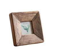 wooden photo frame Wooden Photo Frame Rustic Retro Style For Tabletop Home Decoration, Handmade With Brown Pine Picture(3 inch)