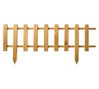 Wooden Picket Fence, Waterproof impregnated Fence Panel, Front Garden Fence, mini Fence, Ornamental Garden Fence, Lattice Fence (60 x 20 cm, Natural)